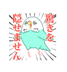 もちまる鳥 セキセイインコ編（個別スタンプ：10）