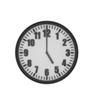 シンプルなアナログ時計（個別スタンプ：5）