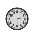 シンプルなアナログ時計（個別スタンプ：14）