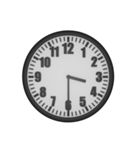シンプルなアナログ時計（個別スタンプ：15）