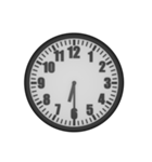 シンプルなアナログ時計（個別スタンプ：18）