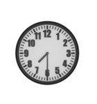 シンプルなアナログ時計（個別スタンプ：19）