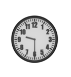 シンプルなアナログ時計（個別スタンプ：21）