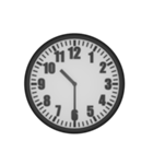 シンプルなアナログ時計（個別スタンプ：22）