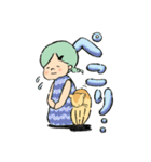 あの子とネコの、まいにちスタンプ（個別スタンプ：10）