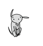 ゆるい犬のお絵描き（個別スタンプ：1）