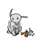 ゆるい犬のお絵描き（個別スタンプ：4）