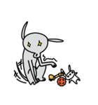ゆるい犬のお絵描き（個別スタンプ：5）