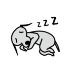 ゆるい犬のお絵描き（個別スタンプ：20）