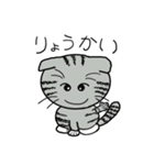 毎日使えるスコティッシュフォールドねこ（個別スタンプ：2）