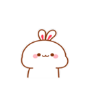 ピンクウサギ mochi（個別スタンプ：7）