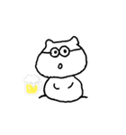 めがねねこ.（個別スタンプ：3）