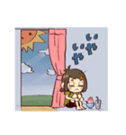マキちゃん夏休みの巻！（個別スタンプ：21）