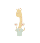 半目きりんさんの日常。（個別スタンプ：7）