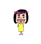 おかっぱ娘1（個別スタンプ：16）