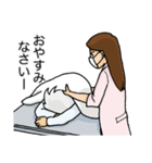 わりと諦めの早い博士と謎多き助手（個別スタンプ：18）