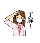 わりと諦めの早い博士と謎多き助手（個別スタンプ：22）