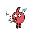 とってもカラフルなトリさん達。（個別スタンプ：20）
