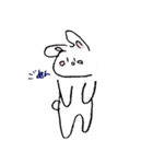 なんか変なうさぎさんスタンプ（個別スタンプ：27）
