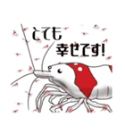 Red Bee Shrimp Sticker（個別スタンプ：22）