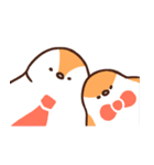 ゆるいペンギンとスズメ（個別スタンプ：37）