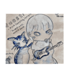ロッキンベイビー＆用心棒猫nora 3（個別スタンプ：4）