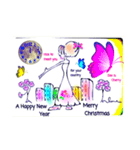 Merry Christmas ＆ happy new year 1（個別スタンプ：2）