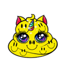Unicorns Rainbow ウンチ Cat（個別スタンプ：8）