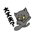 黒猫ハンサム君（個別スタンプ：21）