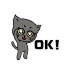 黒猫ハンサム君（個別スタンプ：24）