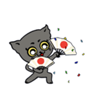 黒猫ハンサム君（個別スタンプ：38）