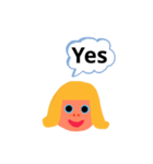 a girl-a（個別スタンプ：3）