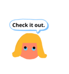 a girl-a（個別スタンプ：9）