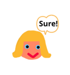 a girl-a（個別スタンプ：13）