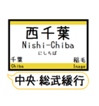 中央・総武緩行線2 駅名 シンプル＆いつでも（個別スタンプ：2）