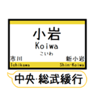 中央・総武緩行線2 駅名 シンプル＆いつでも（個別スタンプ：14）