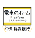 中央・総武緩行線2 駅名 シンプル＆いつでも（個別スタンプ：22）