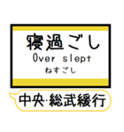 中央・総武緩行線2 駅名 シンプル＆いつでも（個別スタンプ：26）