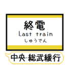 中央・総武緩行線2 駅名 シンプル＆いつでも（個別スタンプ：28）