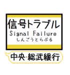 中央・総武緩行線2 駅名 シンプル＆いつでも（個別スタンプ：37）