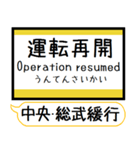 中央・総武緩行線2 駅名 シンプル＆いつでも（個別スタンプ：39）