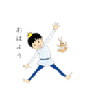 おうじさまとウサギさん（個別スタンプ：1）