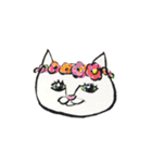 White beachの猫たち（個別スタンプ：1）