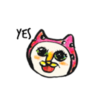 White beachの猫たち（個別スタンプ：9）