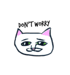 White beachの猫たち（個別スタンプ：12）