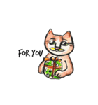White beachの猫たち（個別スタンプ：17）