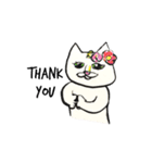 White beachの猫たち（個別スタンプ：18）