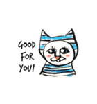 White beachの猫たち（個別スタンプ：20）