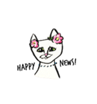 White beachの猫たち（個別スタンプ：23）