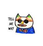 White beachの猫たち（個別スタンプ：26）